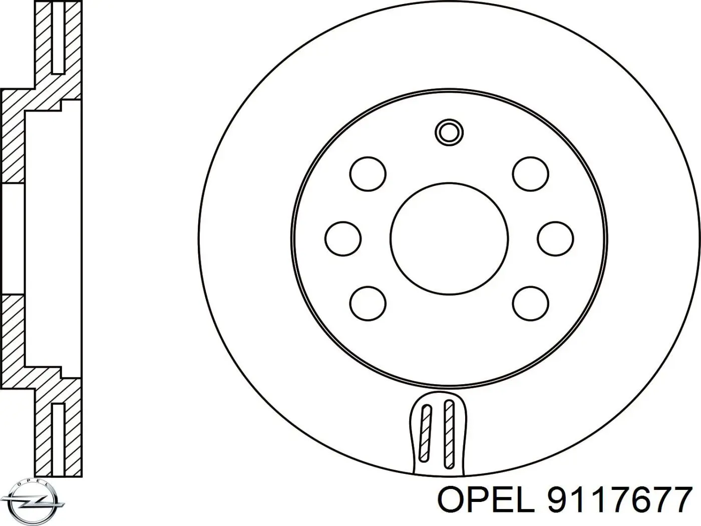 Купить 9117677 Opel Ротор тормозной