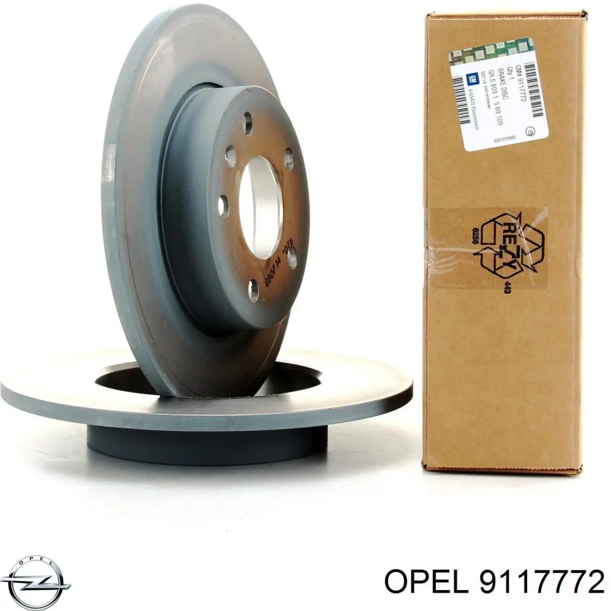 9117772 Opel диск тормозной задний