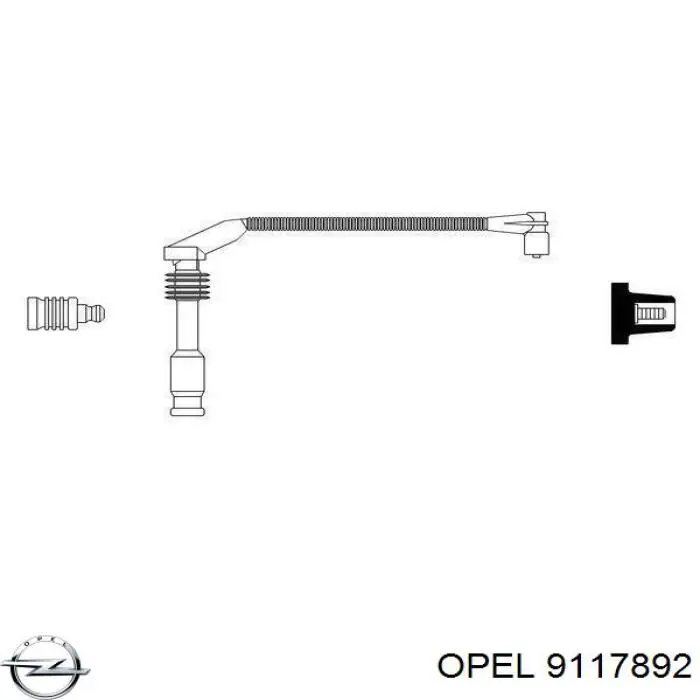 9117892 Opel высоковольтные провода
