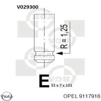 9117916 Opel 