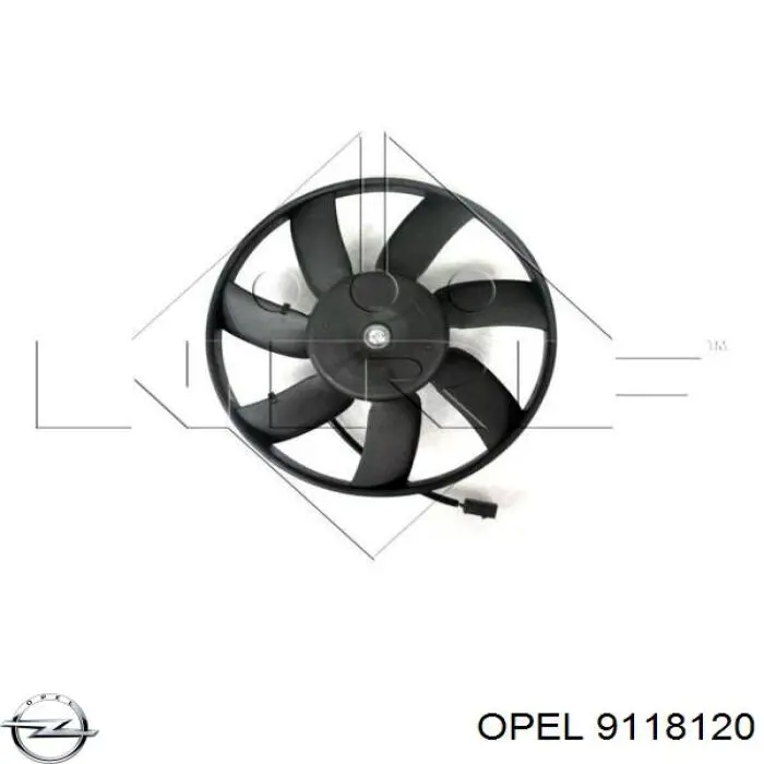 Электровентилятор охлаждения в сборе Opel 9118120 цена, от 50.85 USD