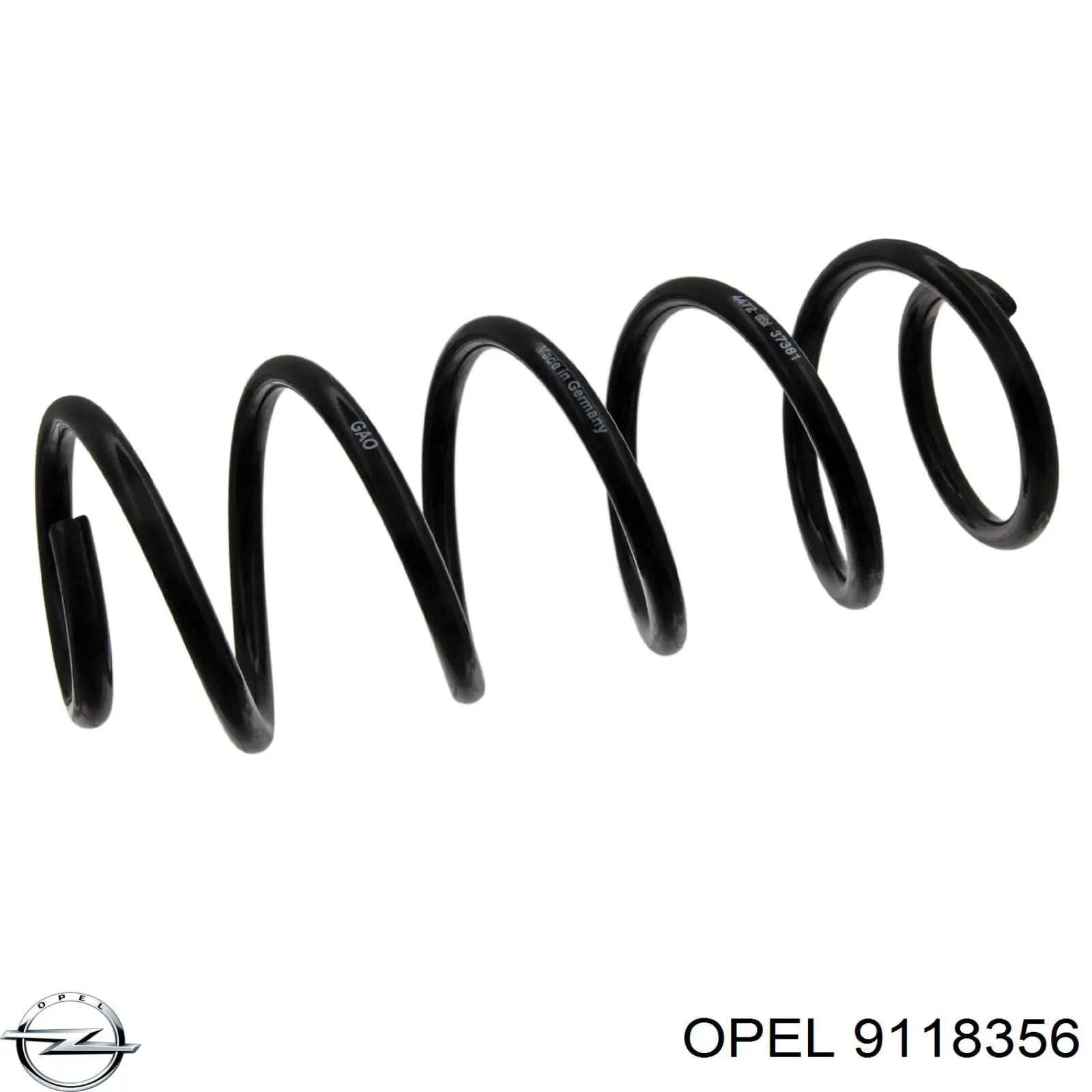 9118356 Opel Пружина передней подвески