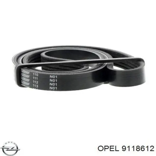Ремень генератора 9118612 Opel