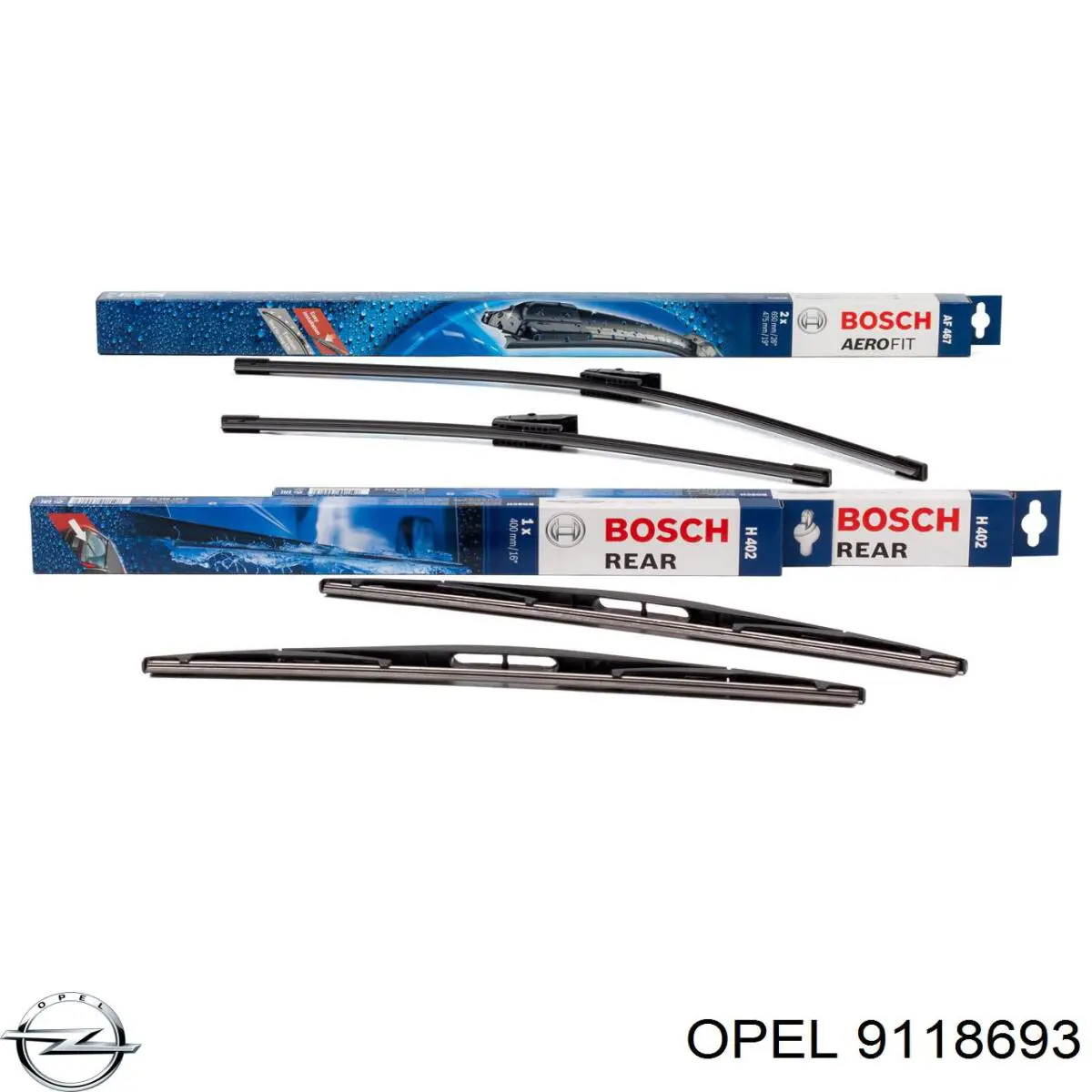 Купить 9118693 Opel Дворник стеклоочистителя задний