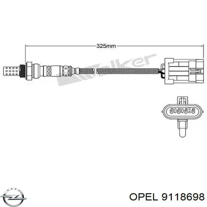 Купить 9118698 Opel Датчик концентрации кислорода