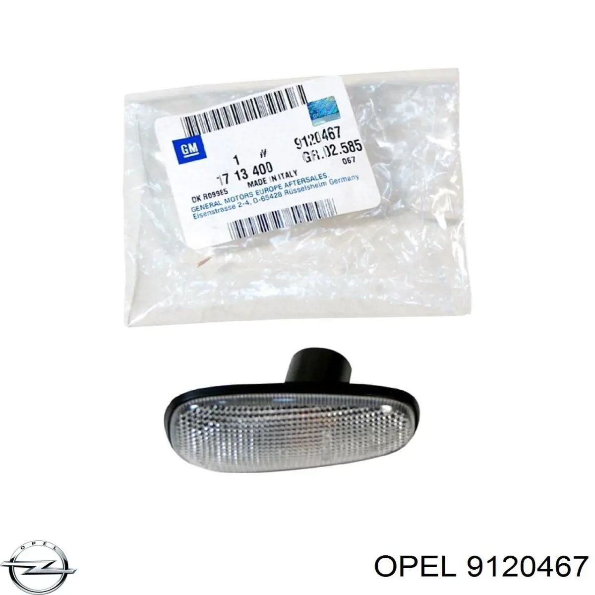 9120467 Opel luz intermitente no pára-lama