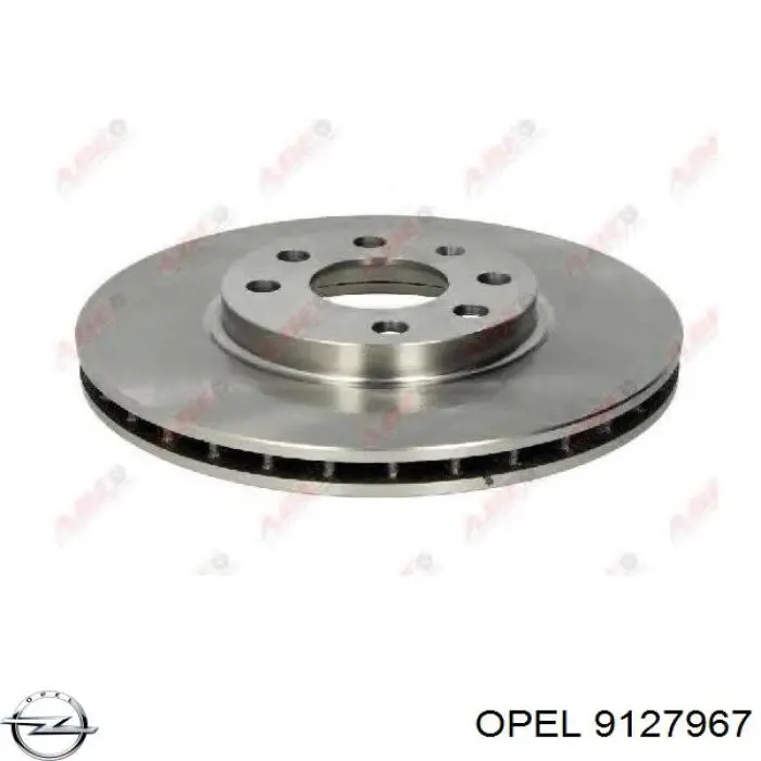 9127967 Opel диск тормозной передний