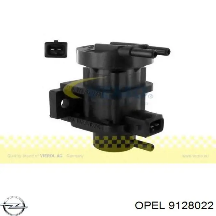 9128022 Opel клапан преобразователь давления наддува (соленоид)