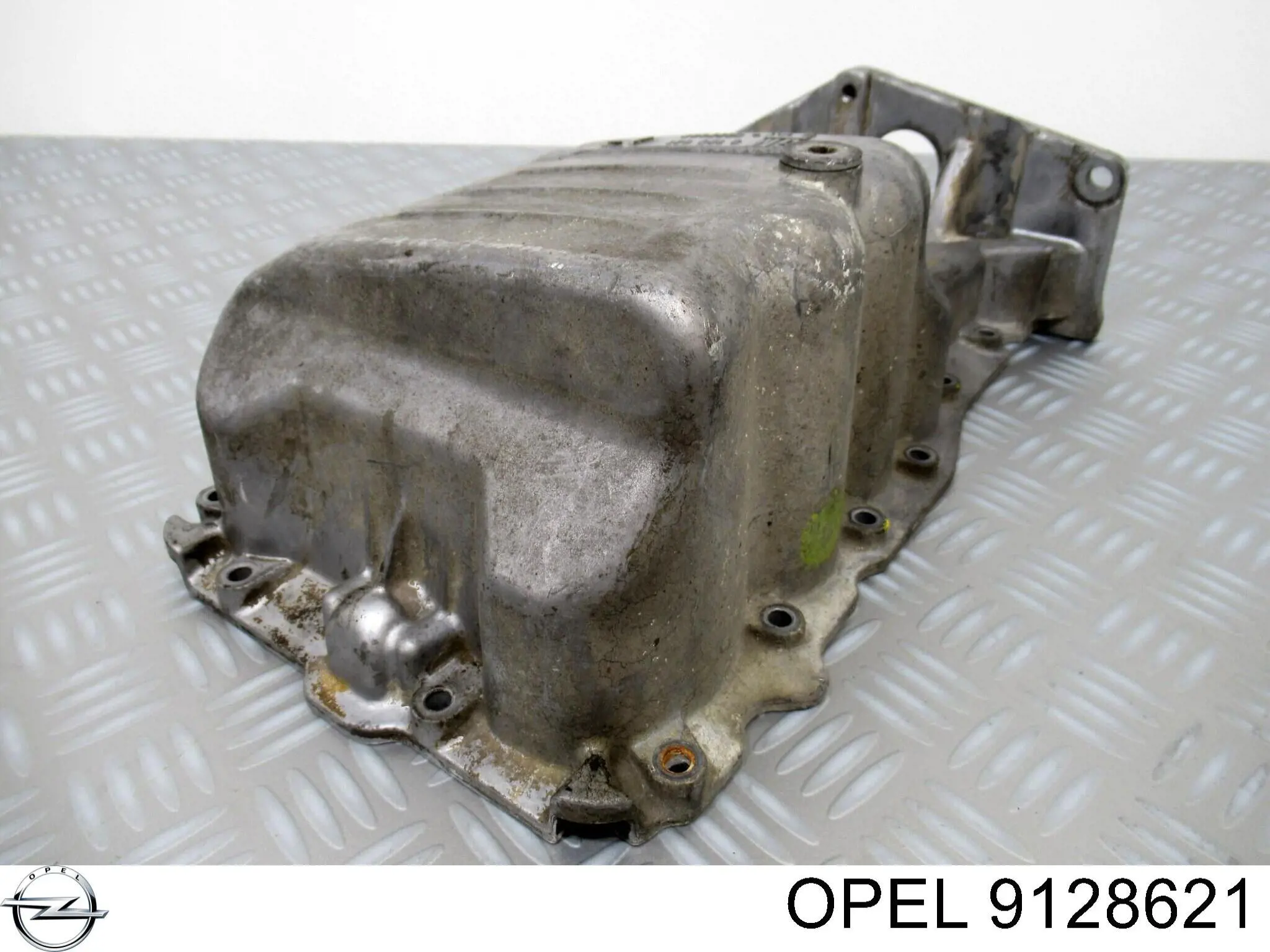 9128621 Opel panela de óleo de cárter do motor