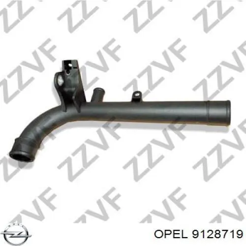 9128719 Opel шланг (патрубок системы охлаждения)