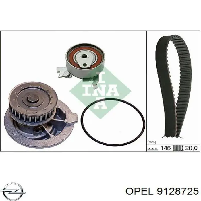 Купить 9128725 Opel Ремень газораспределительного механизма
