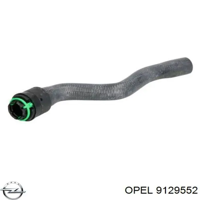 9128026 Opel шланг радиатора отопителя (печки, обратка)