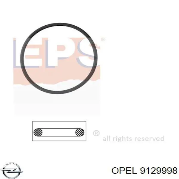 9129998 Opel прокладка термостата
