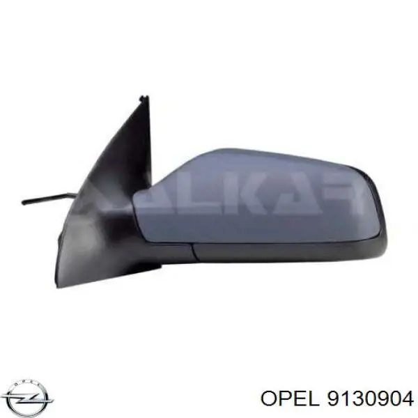 Купить 9130904 Opel Стекло зеркала заднего вида, левого