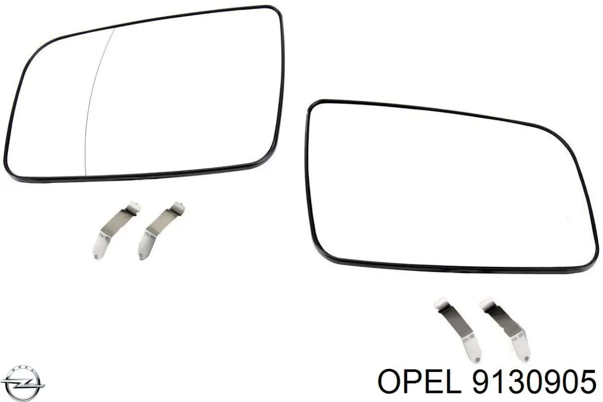 Зеркальный элемент водительского зеркала Opel 9130905 цена, от 8.11 USD
