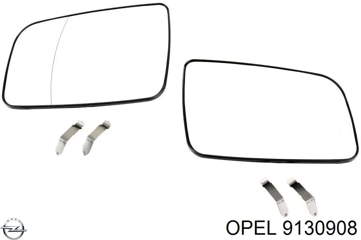Стекло зеркала заднего вида, правого Opel 9130908 цена, от 7.44 USD