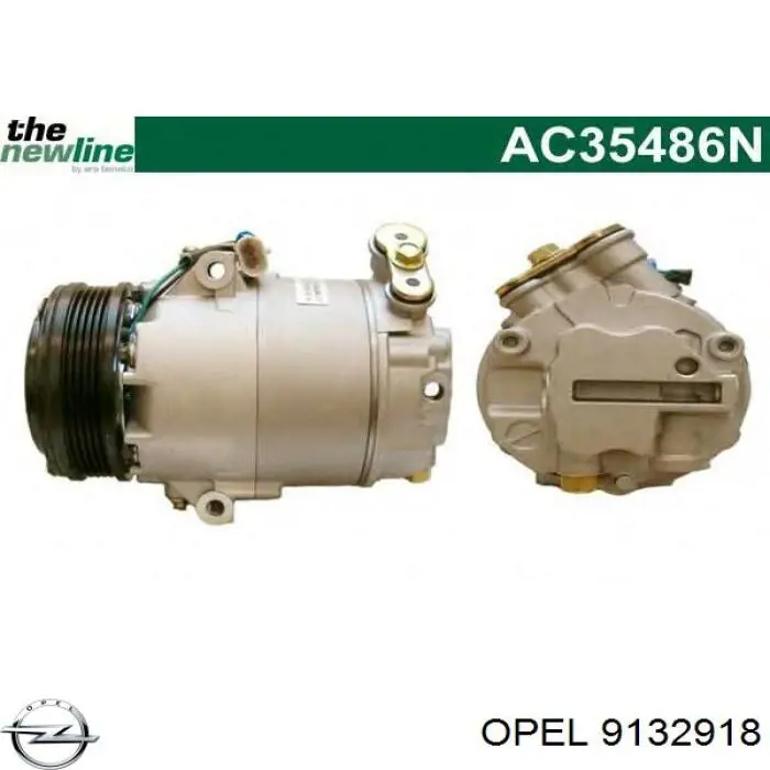 Купить 9132918 Opel Компрессор климатической установки
