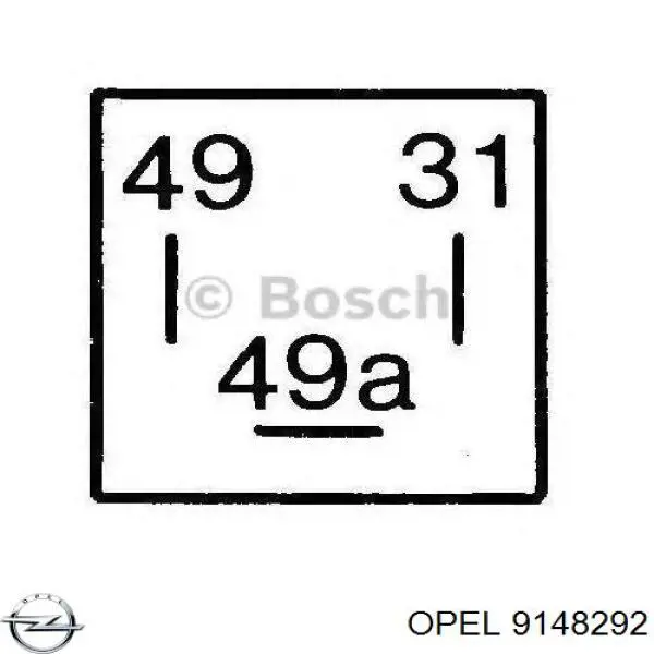 Реле поворотов 9148292 Opel
