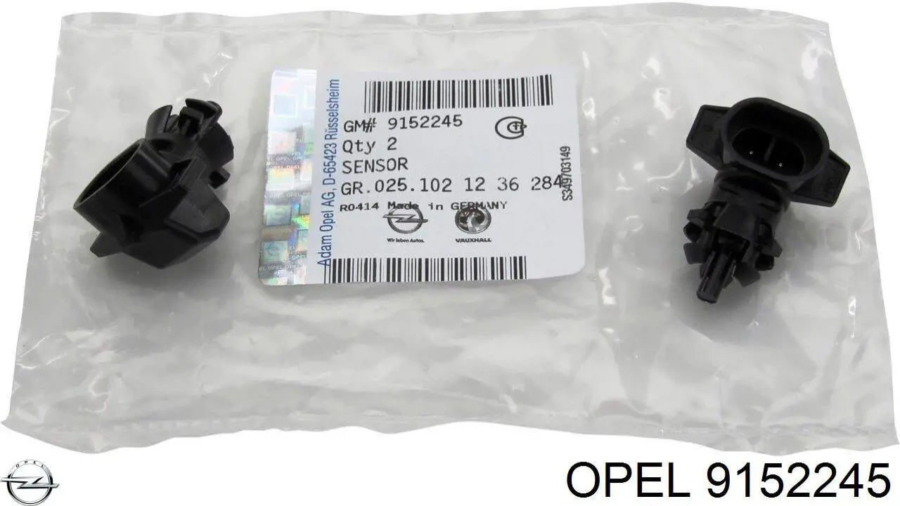 9152245 Opel sensor de temperatura do meio ambiente