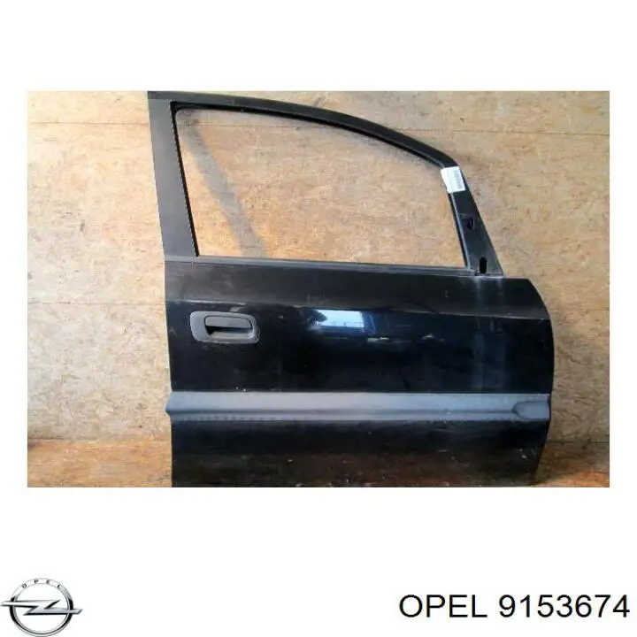 9153674 Opel porta dianteira direita
