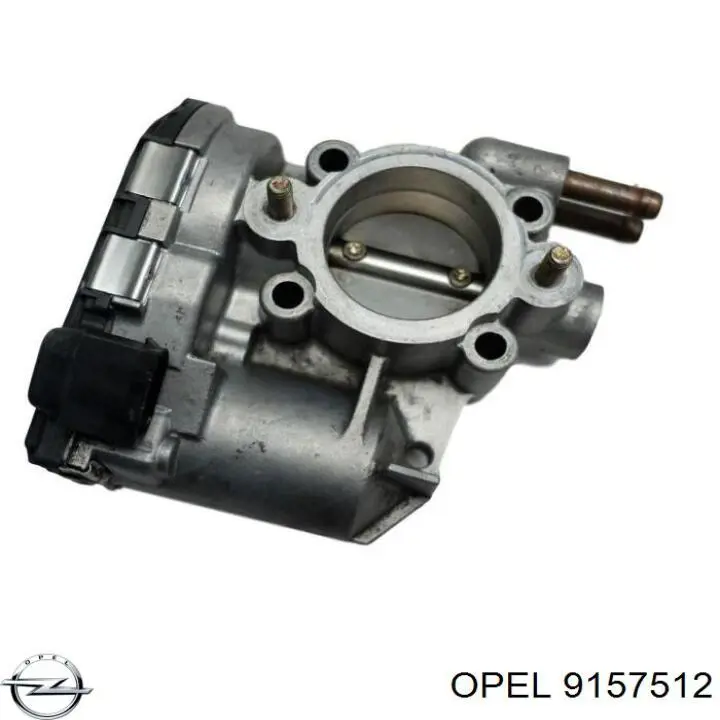 9157512 Opel válvula de borboleta montada