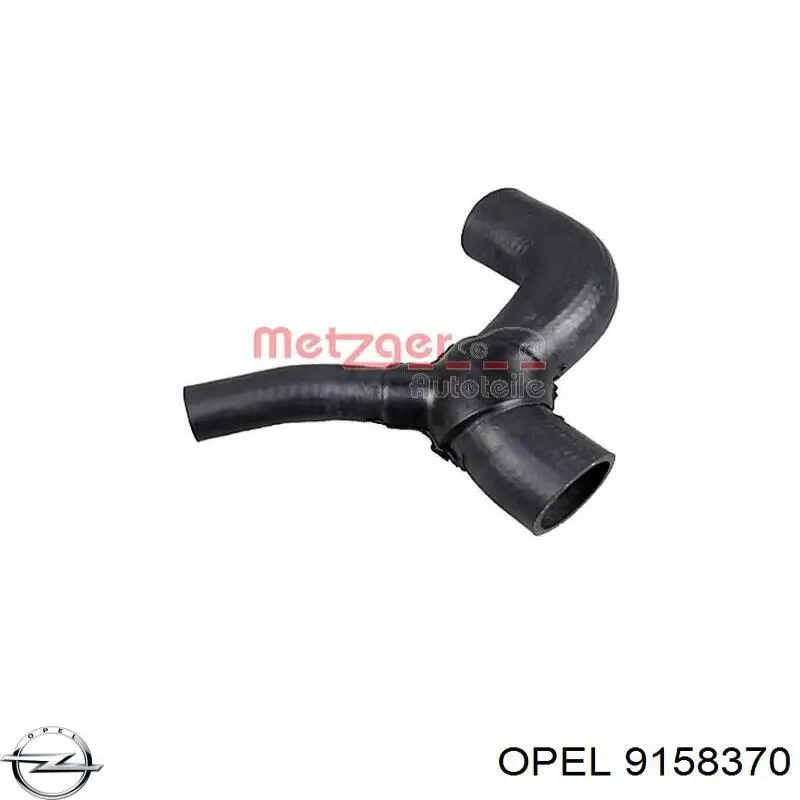 9158370 Opel mangueira (cano derivado inferior do radiador de esfriamento)