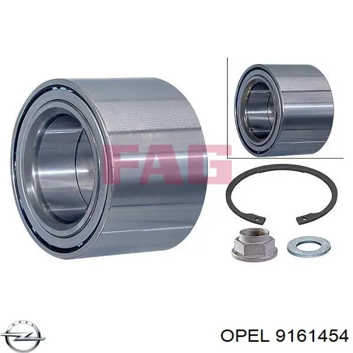 Купить 9161454 Opel Подшипник передней ступицы