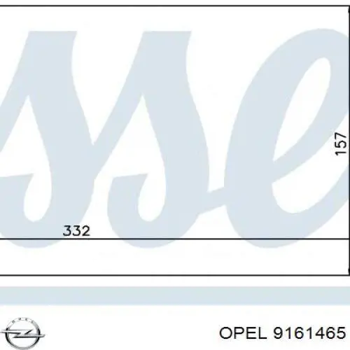 9161465 Opel радиатор печки