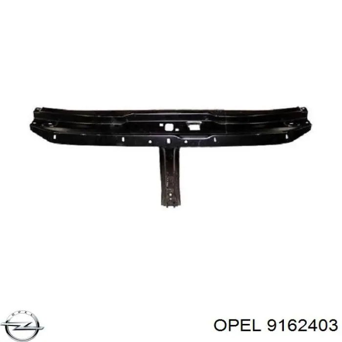 9162403 Opel суппорт радиатора в сборе (монтажная панель крепления фар)