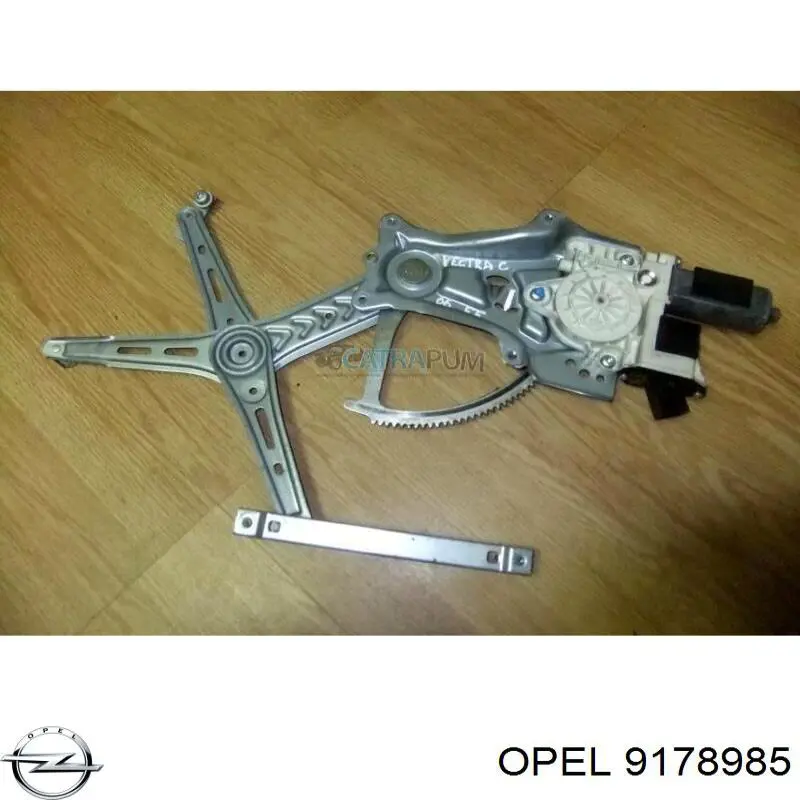  Mecanismo de acionamento de vidro da porta dianteira esquerda Opel Vectra C GTS hatchback (2002 - 2008) C GTS