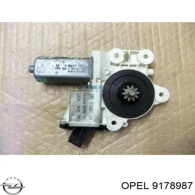 Купить 9178987 Opel Мотор стеклоподъемника двери передней левой