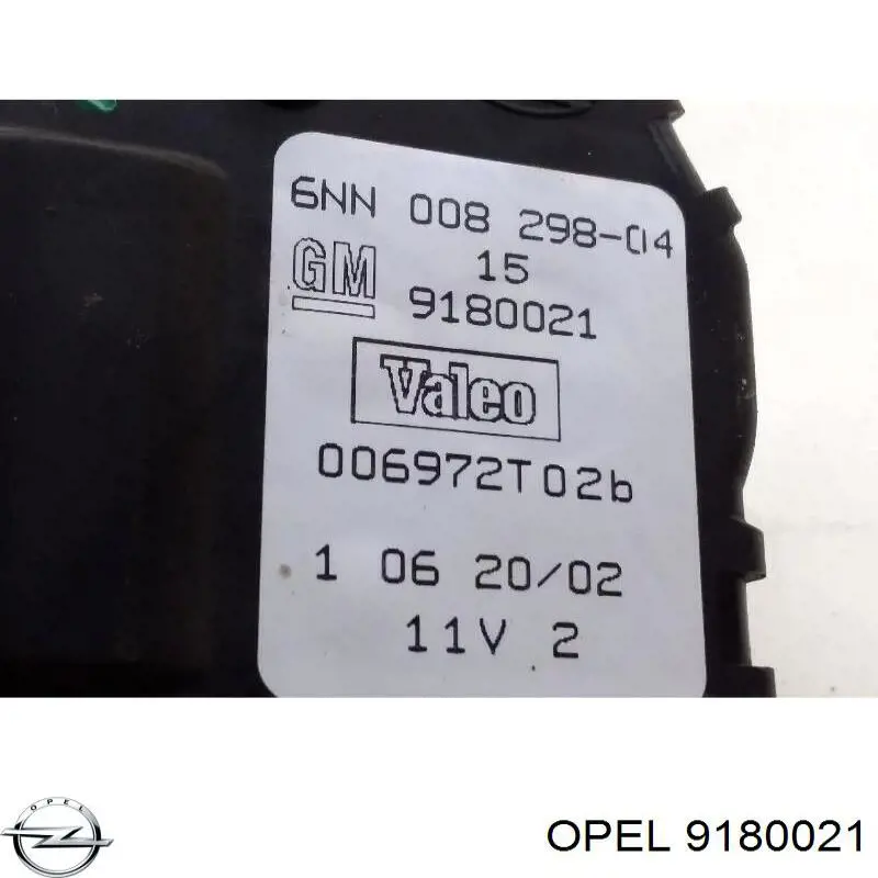 9180021 Opel мотор заслонки рециркуляции воздуха