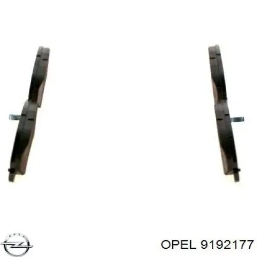 Тормозные колодки Opel 9192177