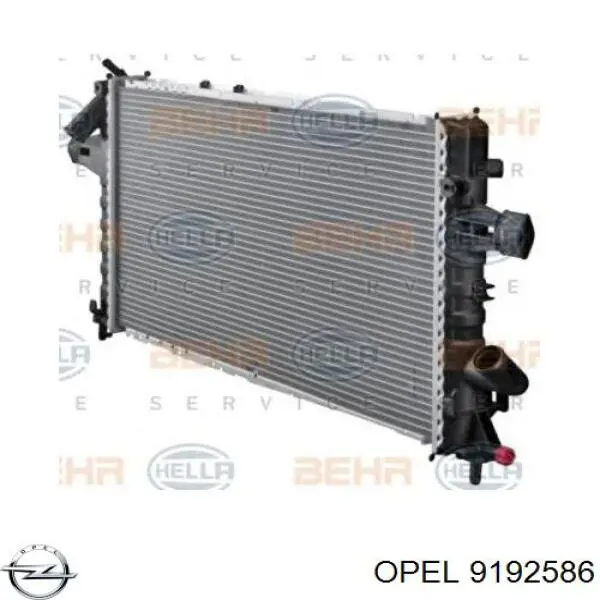 9192586 Opel radiador de esfriamento de motor