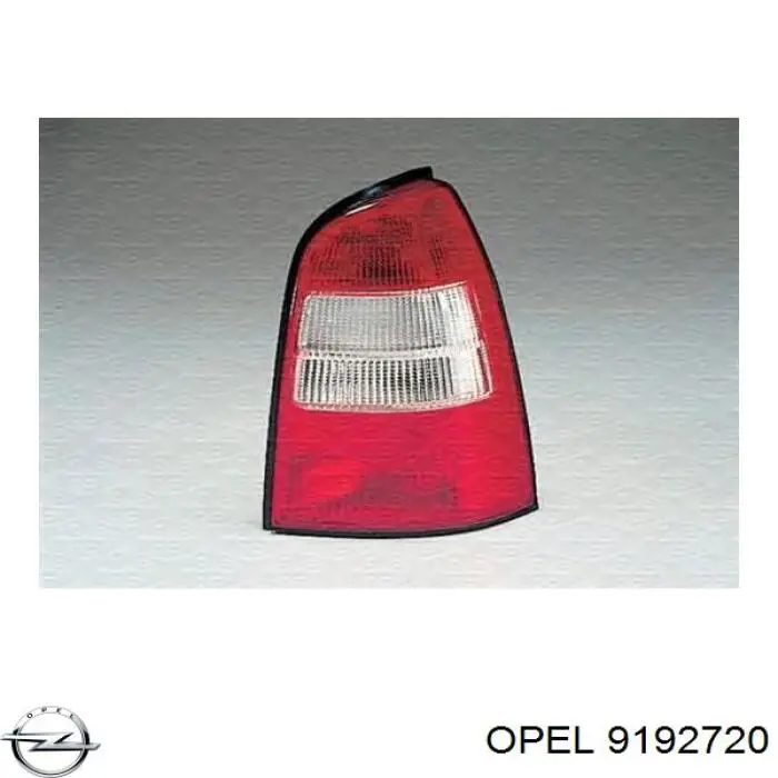 9192720 Opel фонарь задний правый