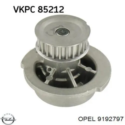 Помпа охлаждения Opel 9192797 цена, от 24.85 USD