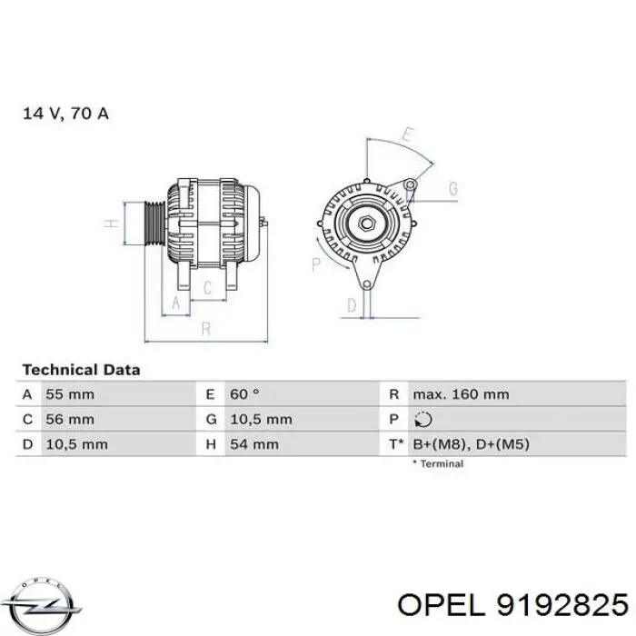 9192825 Opel 