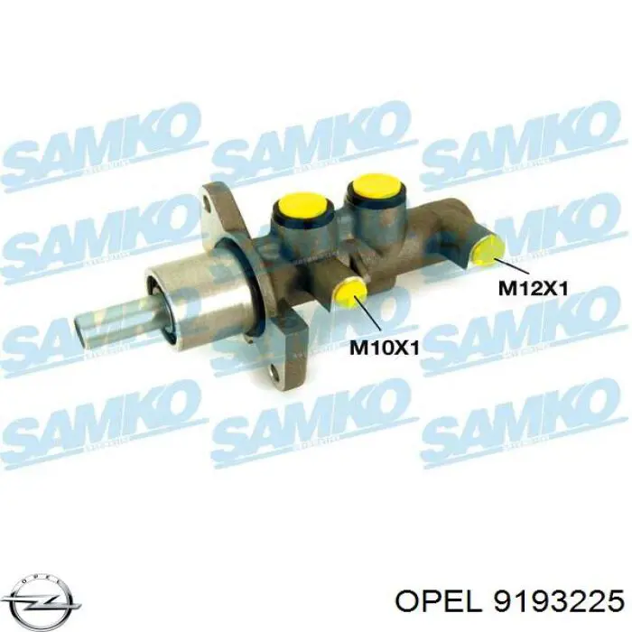 Цилиндр главный тормоза (гидротормозов) Opel 9193225 цена, от 42.86 USD