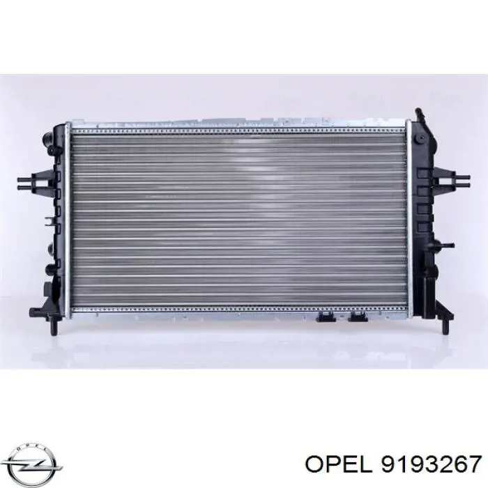 Радиатор 9193267 Opel
