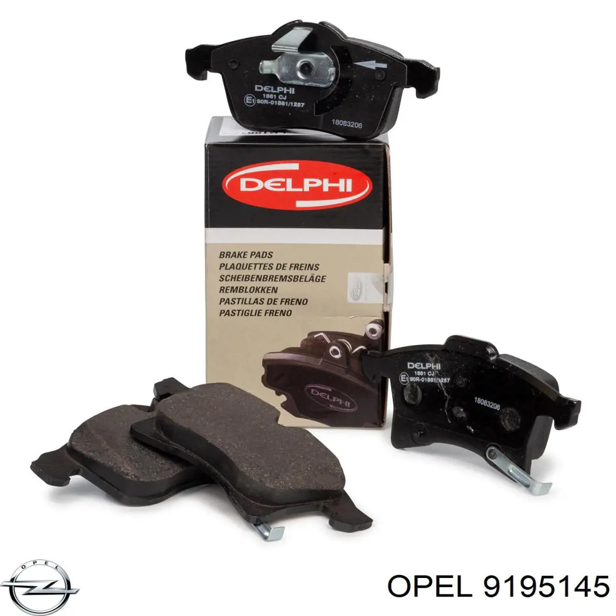 Тормозные колодки Opel 9195145