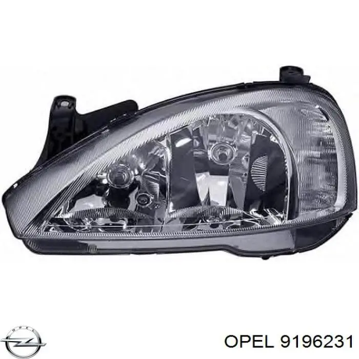 9196231 Opel фара левая