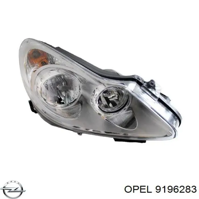 Правая блок фара Opel 9196283 цена, от 89.32 USD