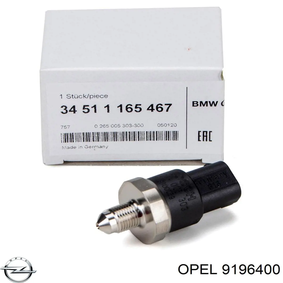 Датчик давления тормозной жидкости Opel 9196400 цена, от 60.69 USD