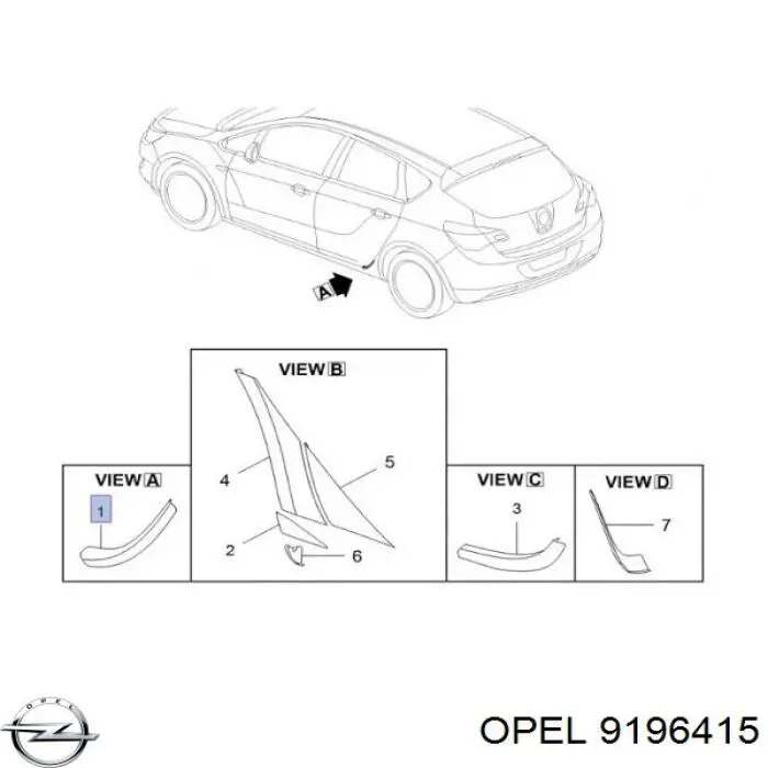 9196415 Opel 