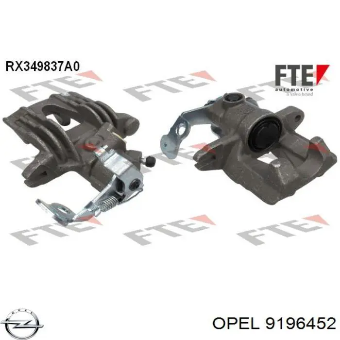 Задний левый суппорт Opel 9196452 цена, от 48.44 USD