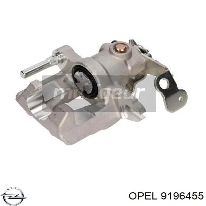 9196455 Opel суппорт тормозной задний правый