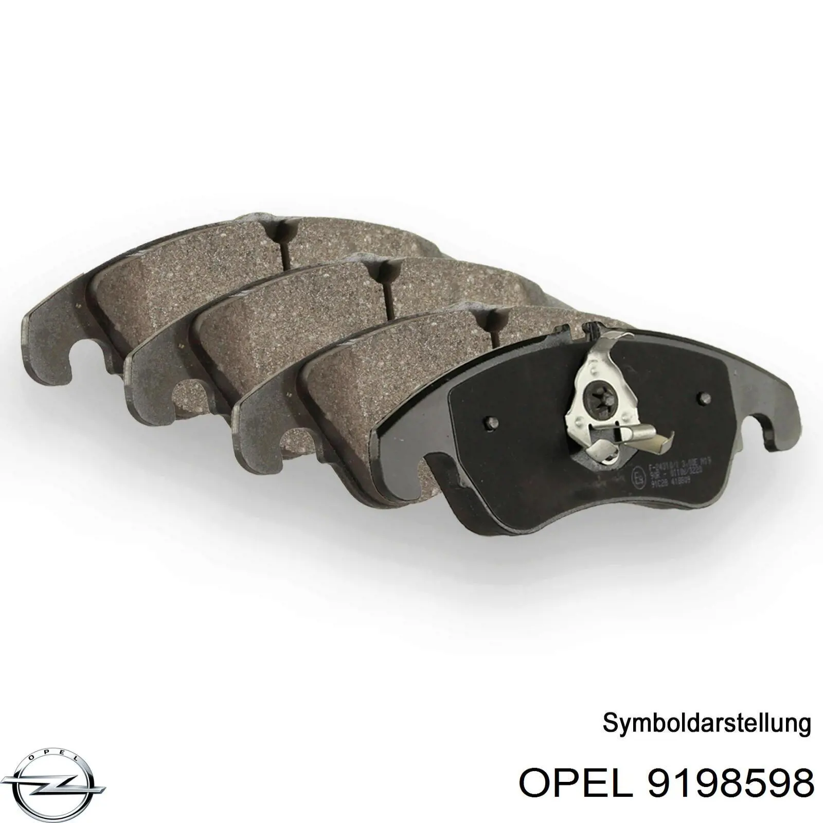 Купить 9198598 Opel Колодки тормозные задние, дисковые