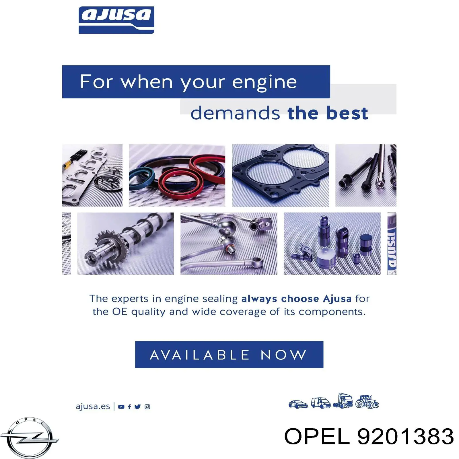 Прокладка поддона картера двигателя Opel 9201383