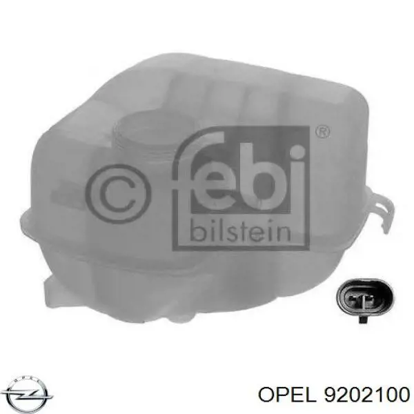 Бачок системы охлаждения двигателя расширительный Opel 9202100 цена, от 22.83 USD