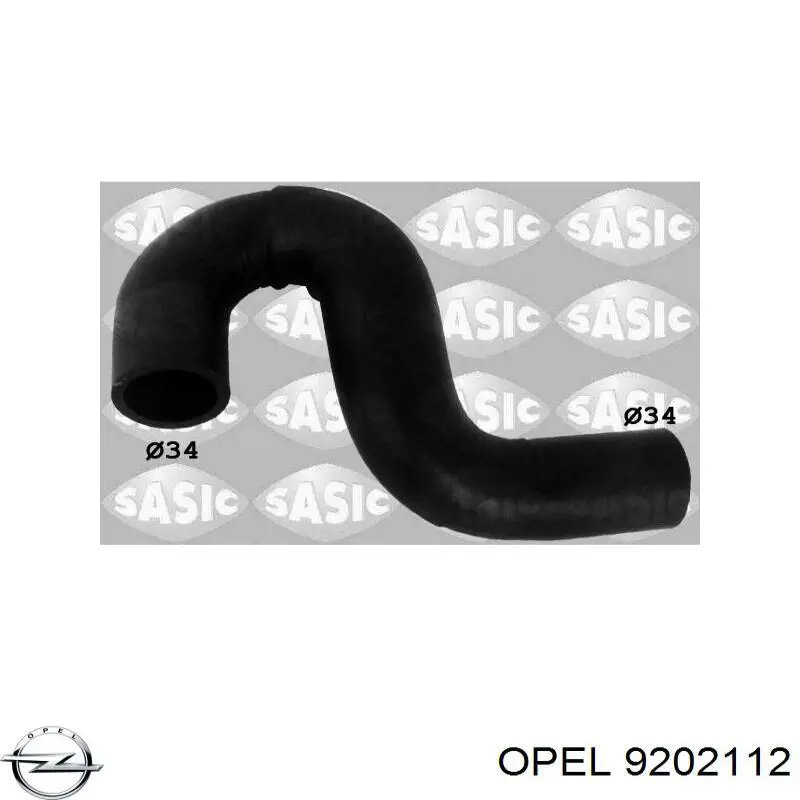 Купить 9202112 Opel Патрубок радиатора